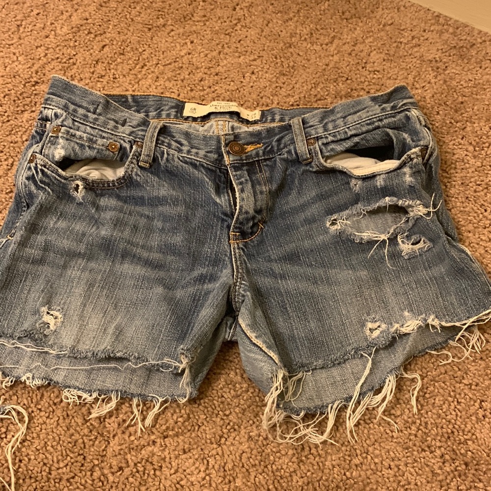 Abercrombie and fitch jean shorts